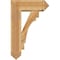 Ekena Millwork Merced Arts and Crafts Rough Sawn Bracket w/ Offset Brace, Western Red Cedar, 8"W x 22"D x 34"H BKT0806X22X34MRC03RWR - alternate 3